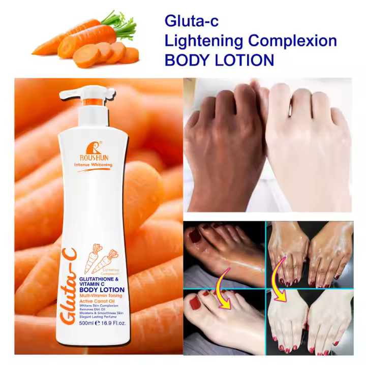 Lait de corps GLuta C à la glutathion et au vitamine C conçu pour éclaircir sans imperfections – Image 3