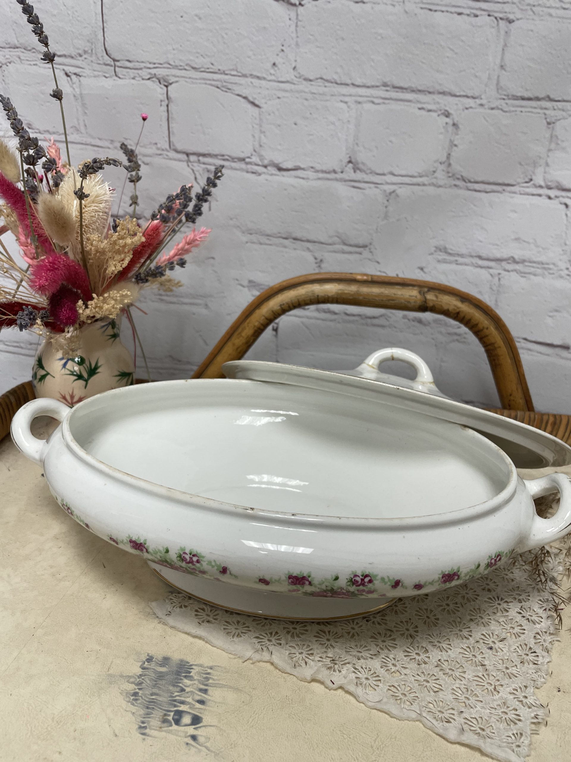 Soupière ou bonbonnière ovale vintage Villeroy & Boch
