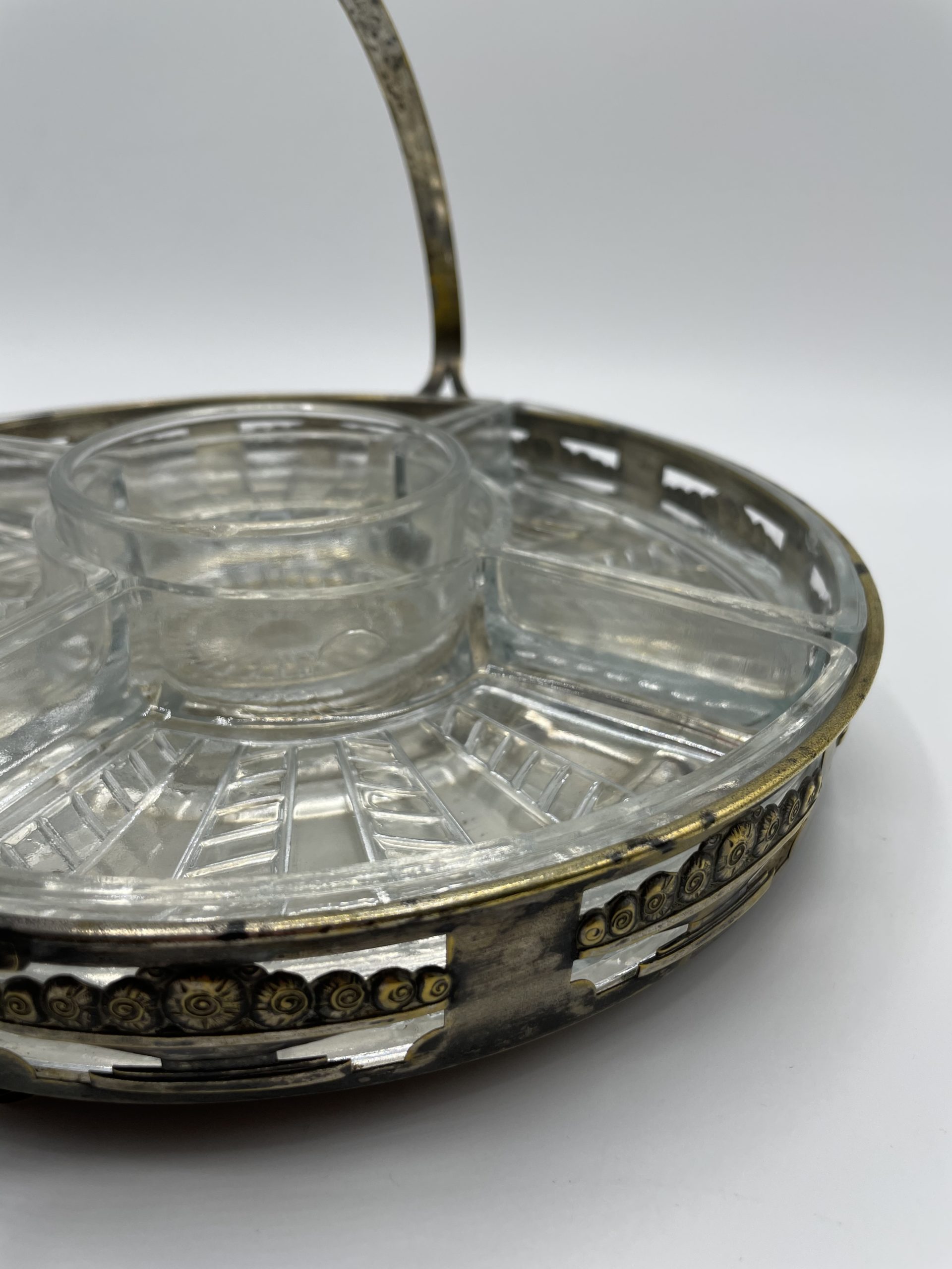 Plateau apéritif métal et verre – Image 6