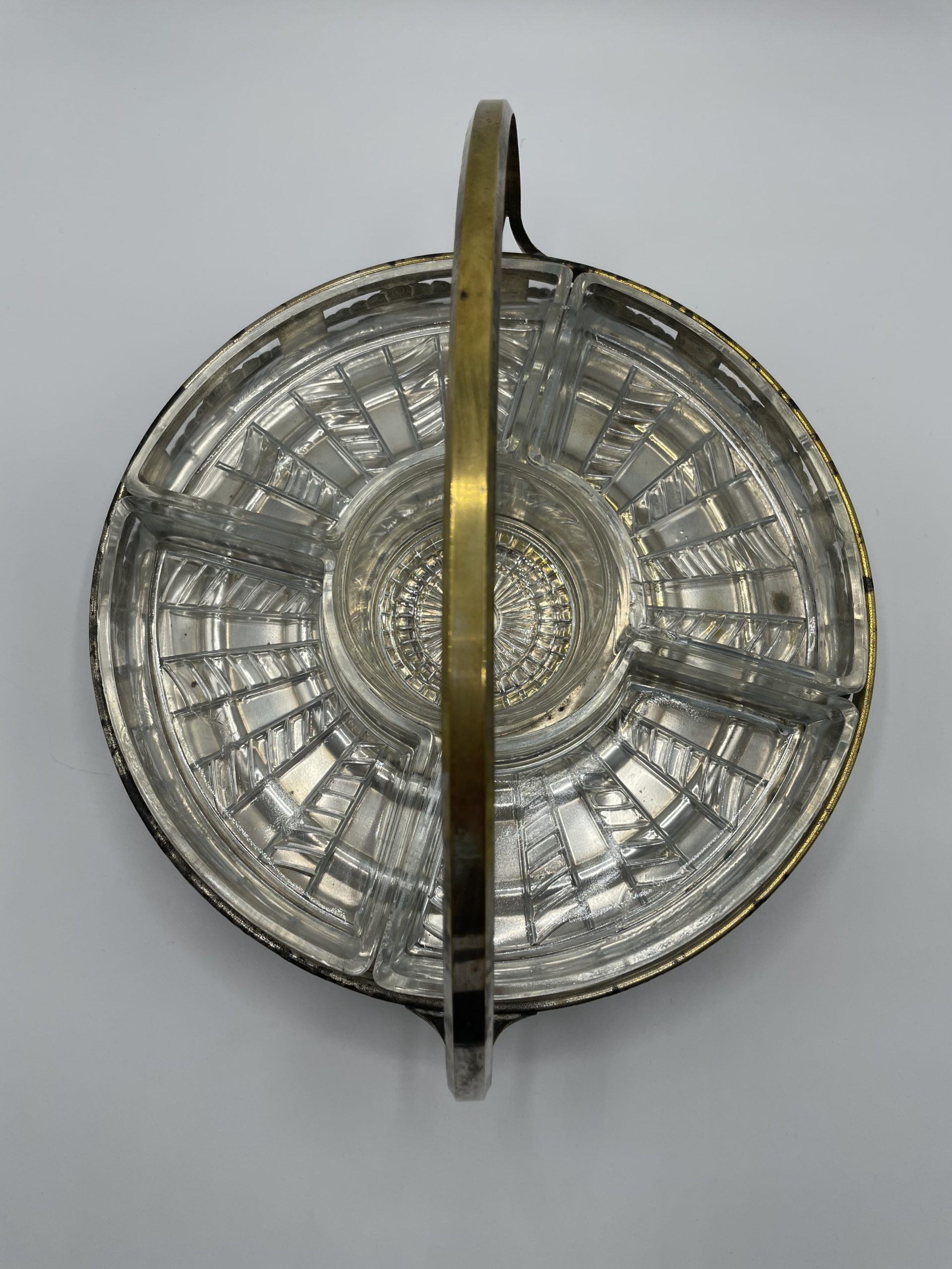 Plateau apéritif métal et verre – Image 2