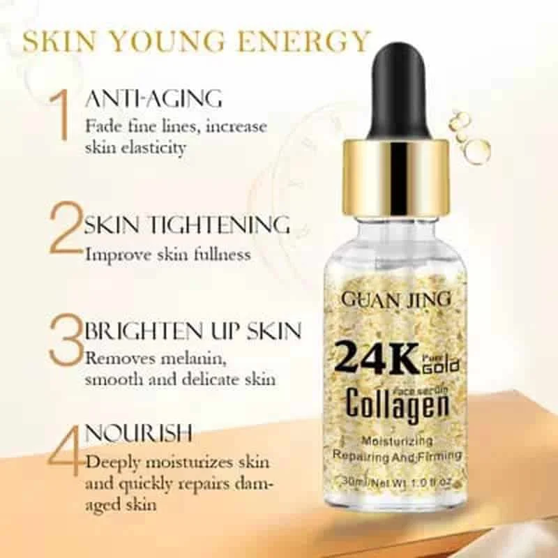 24K sérum facial Soin de la peau hydratant rajeunissant