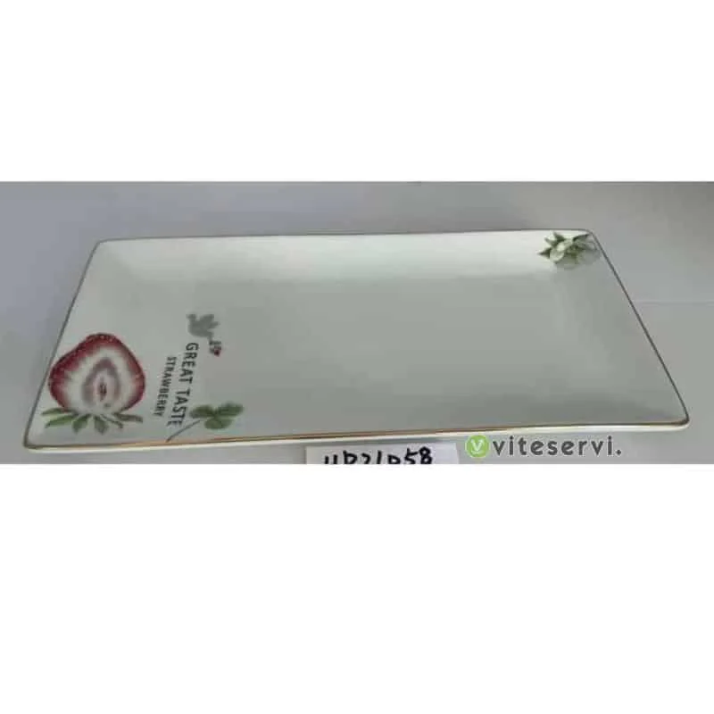 Set de 06 assiette rectangulaire