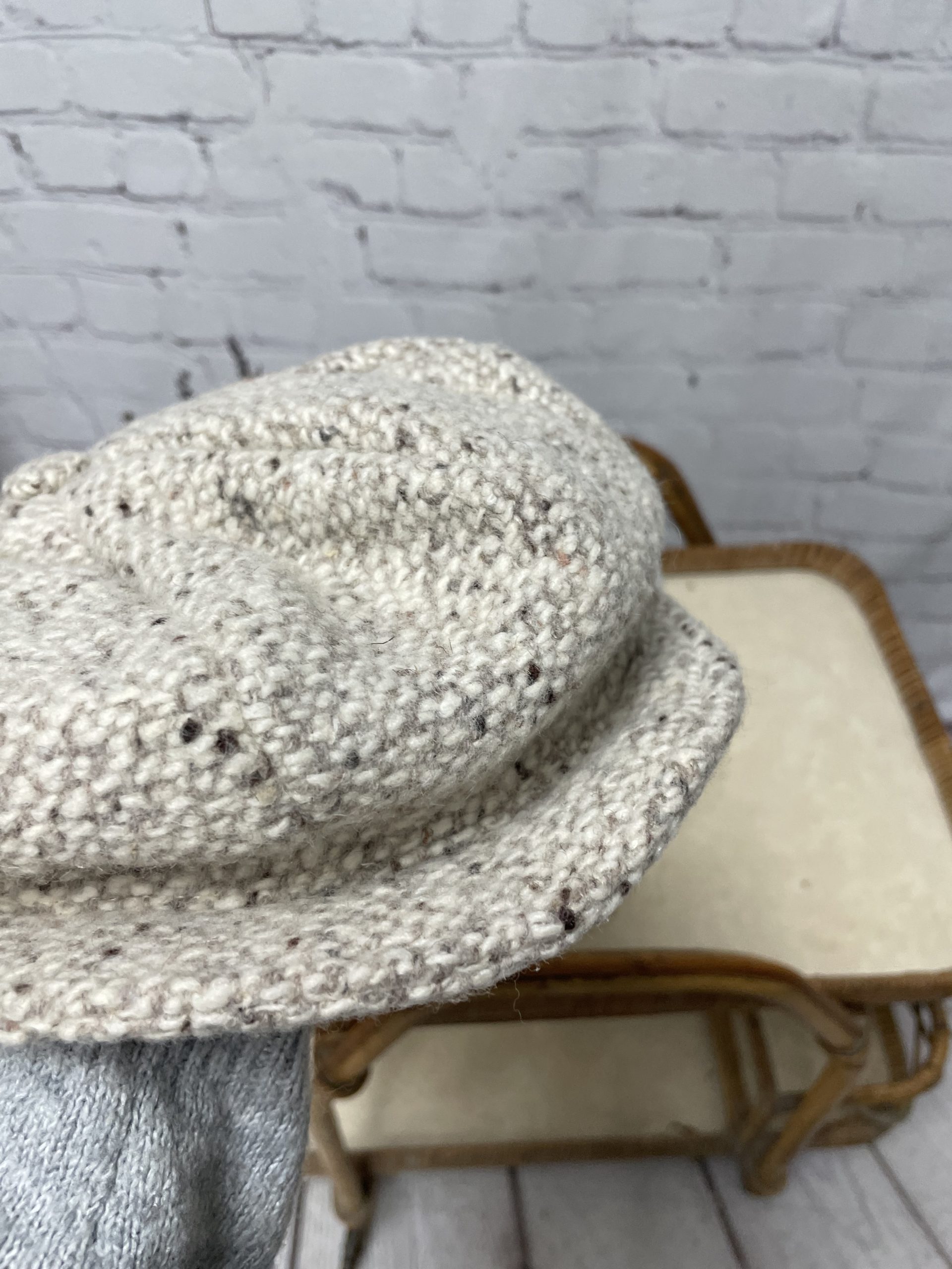 Casquette femme laine mélangée beige Complit Italy – Image 5