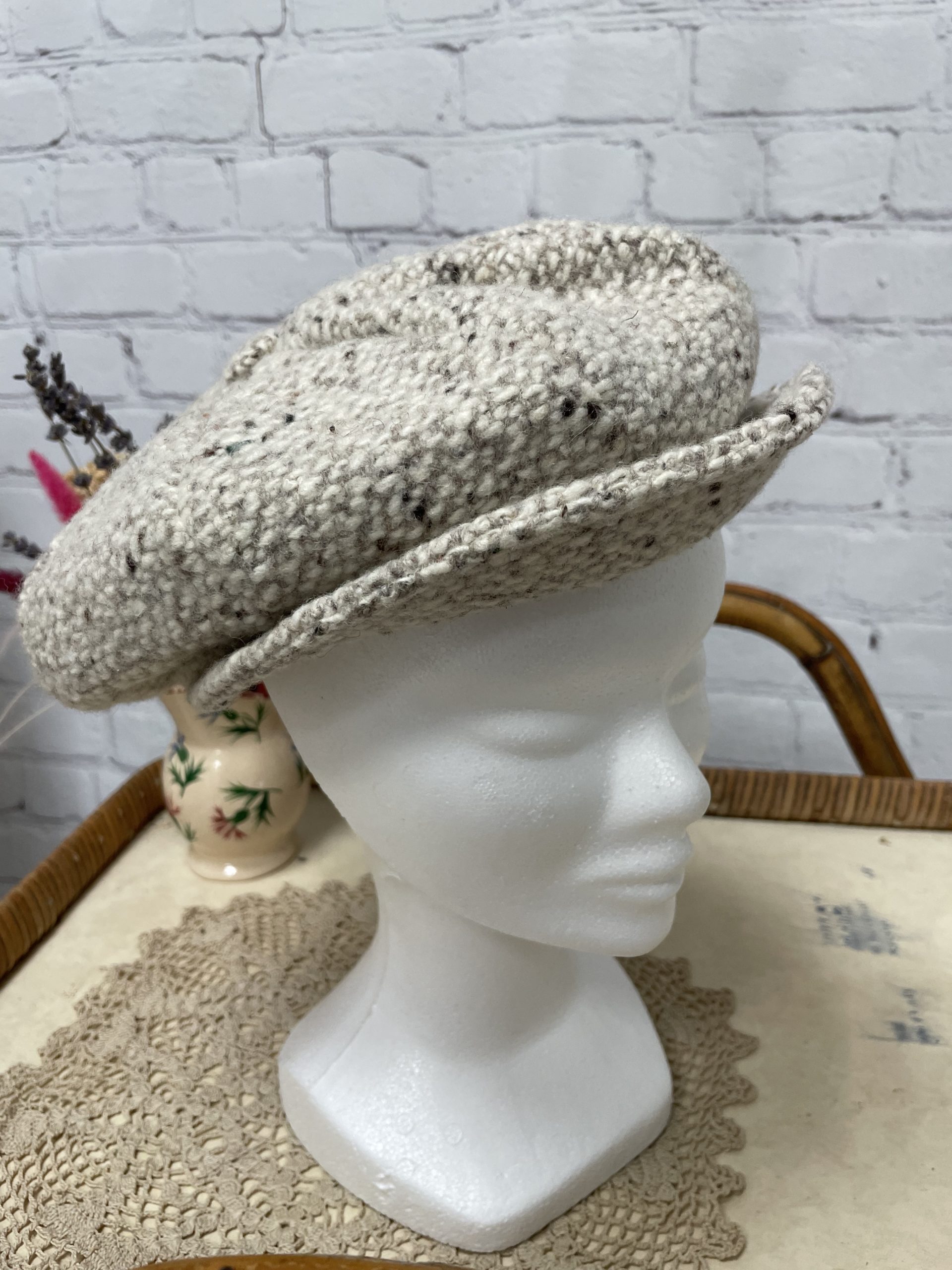 Casquette femme laine mélangée beige Complit Italy