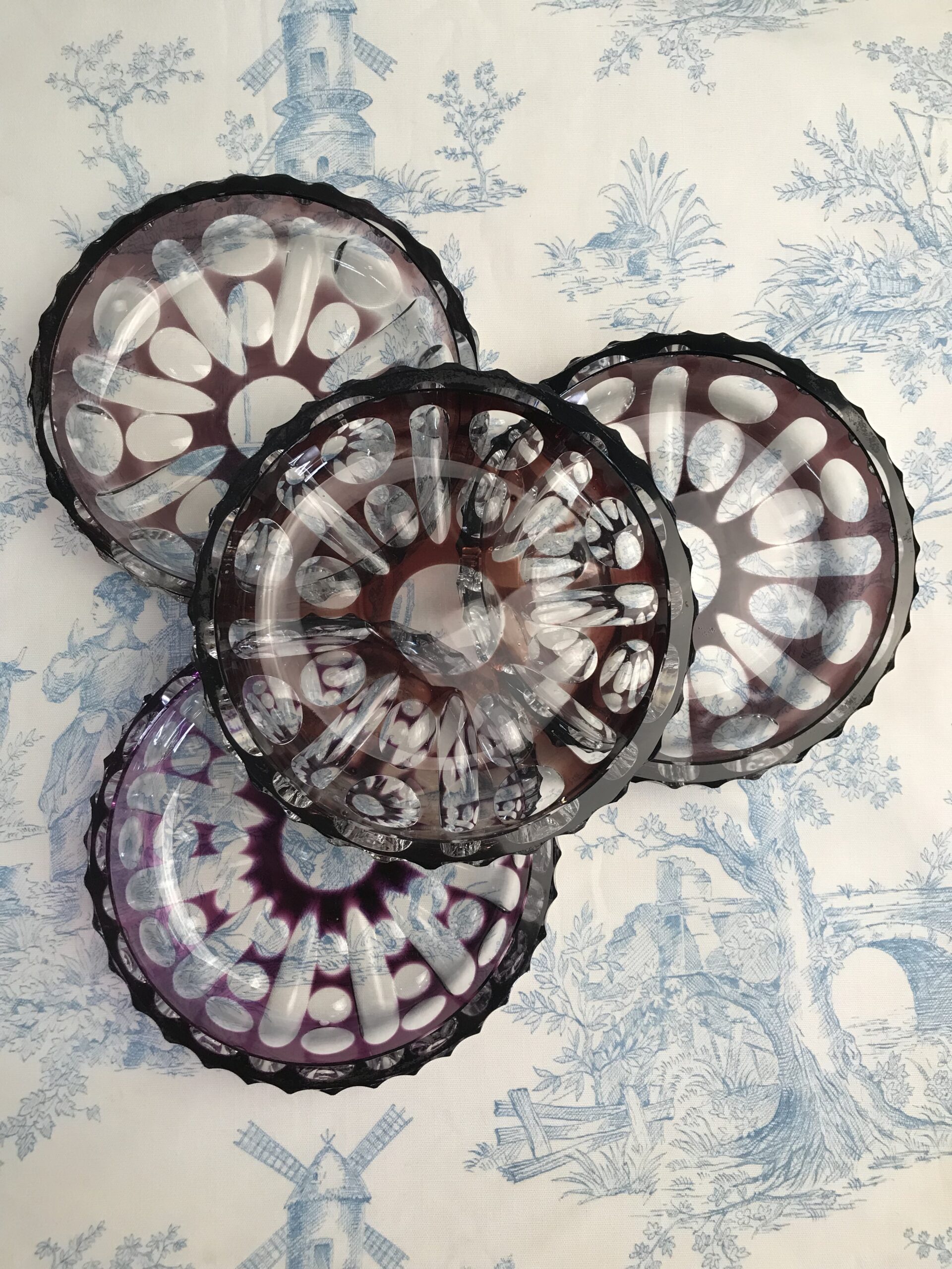 Lot de 4 coupelles Art Déco