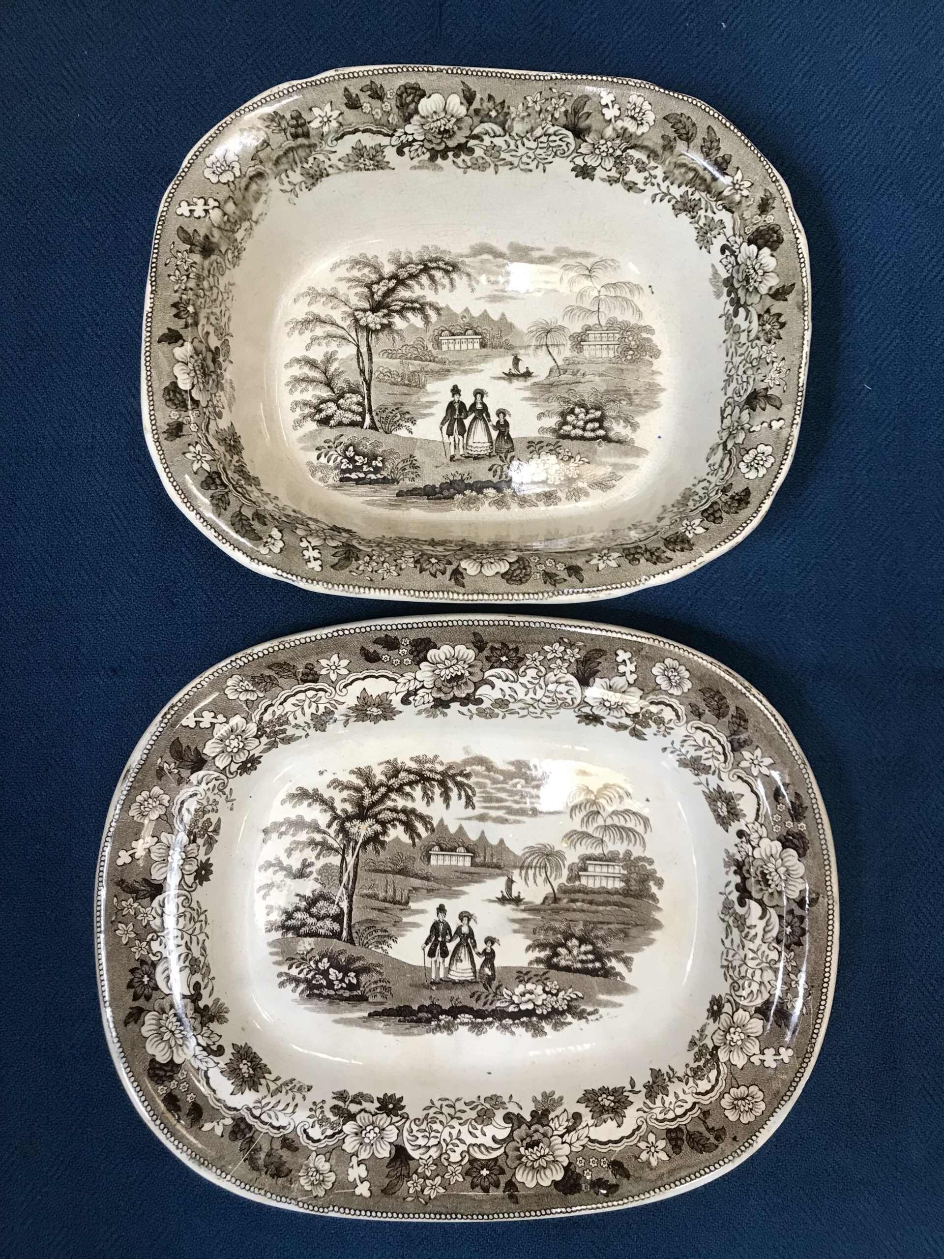 Duo de plats Eton collège 1850