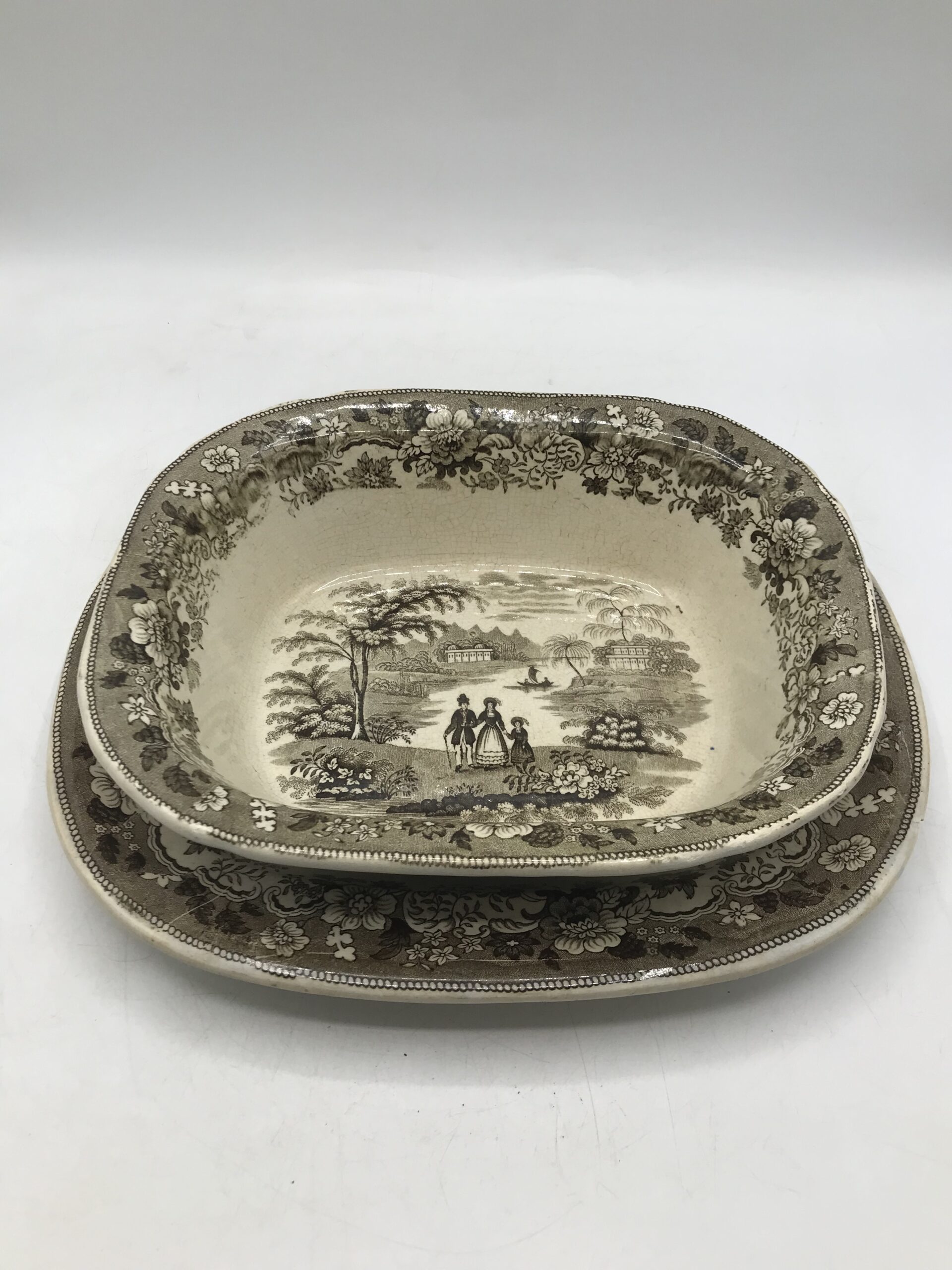 Duo de plats Eton collège 1850 – Image 4