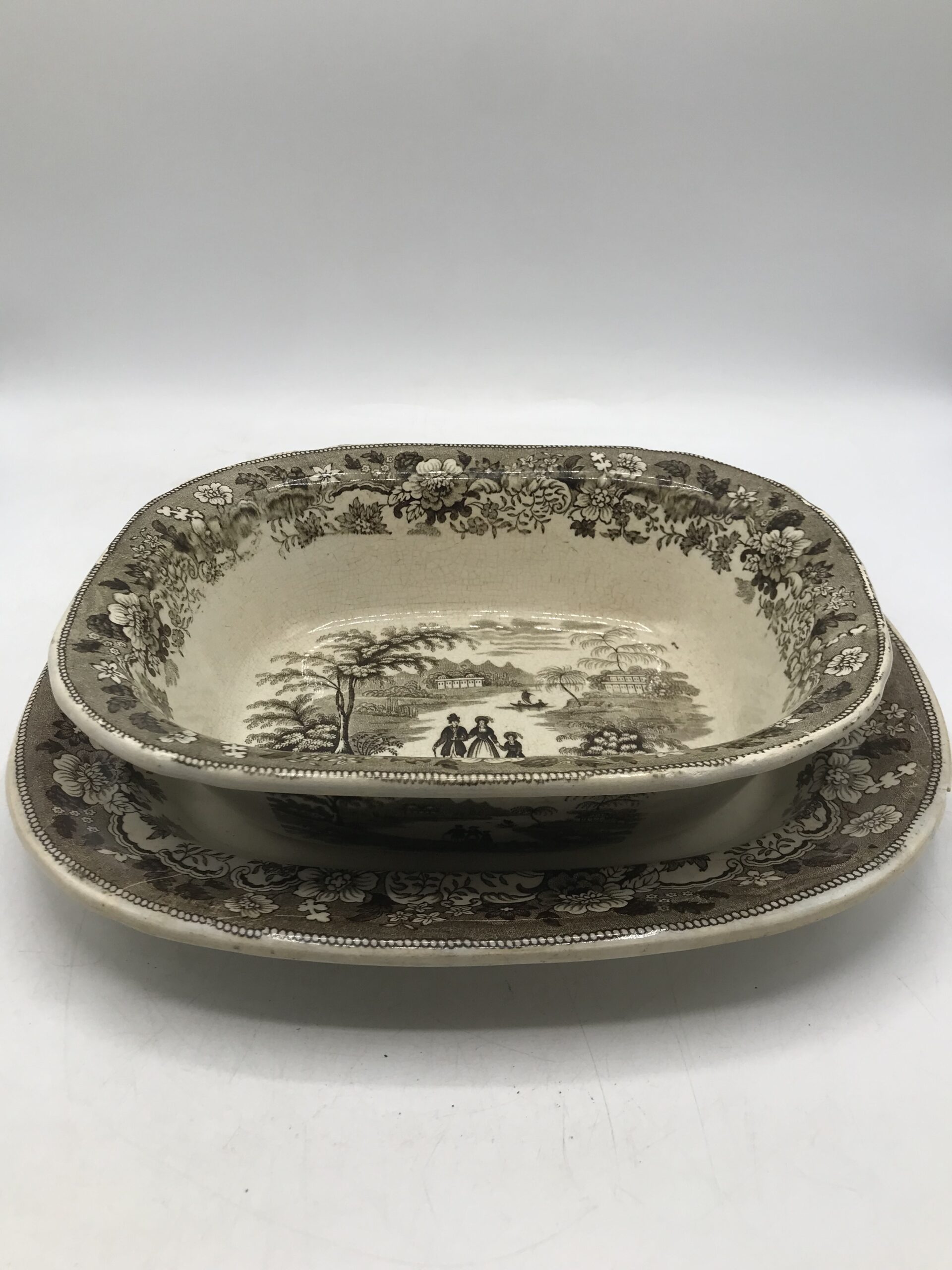 Duo de plats Eton collège 1850 – Image 5