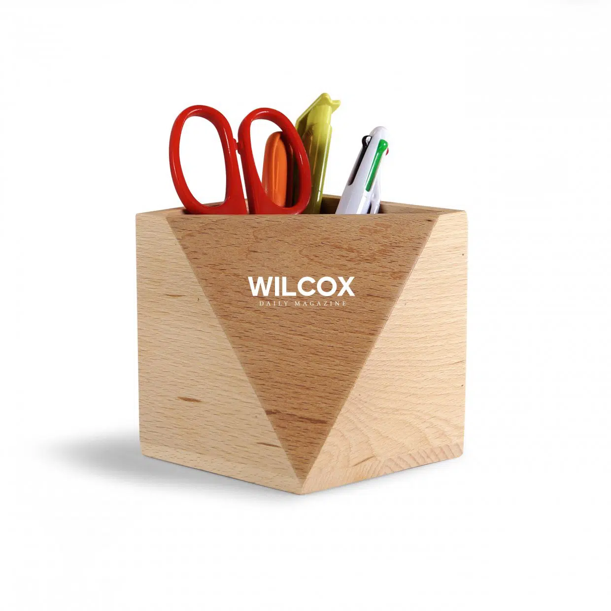 Pot à crayons personnalisable en bois de hêtre – Image 5