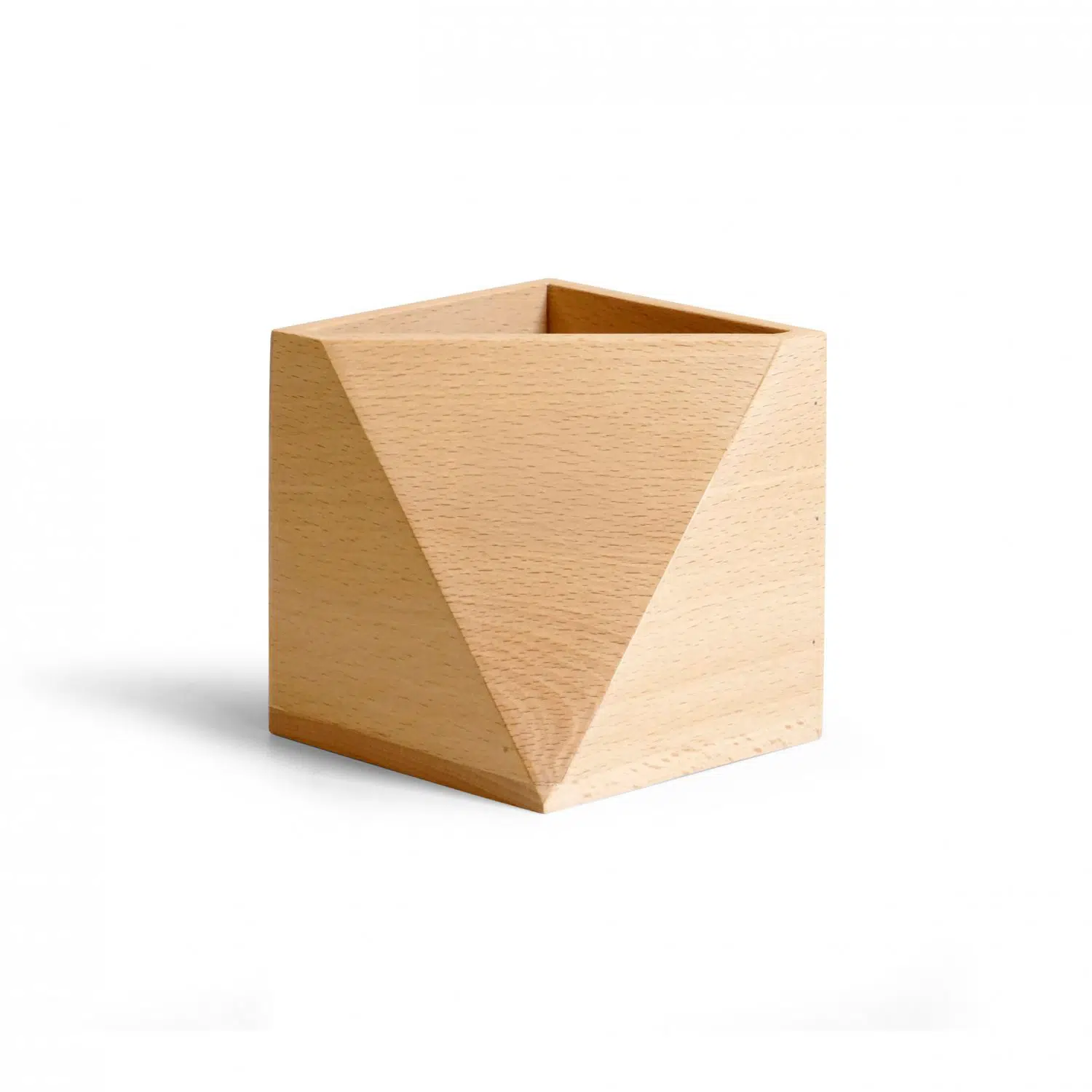 Pot à crayons personnalisable en bois de hêtre – Image 2