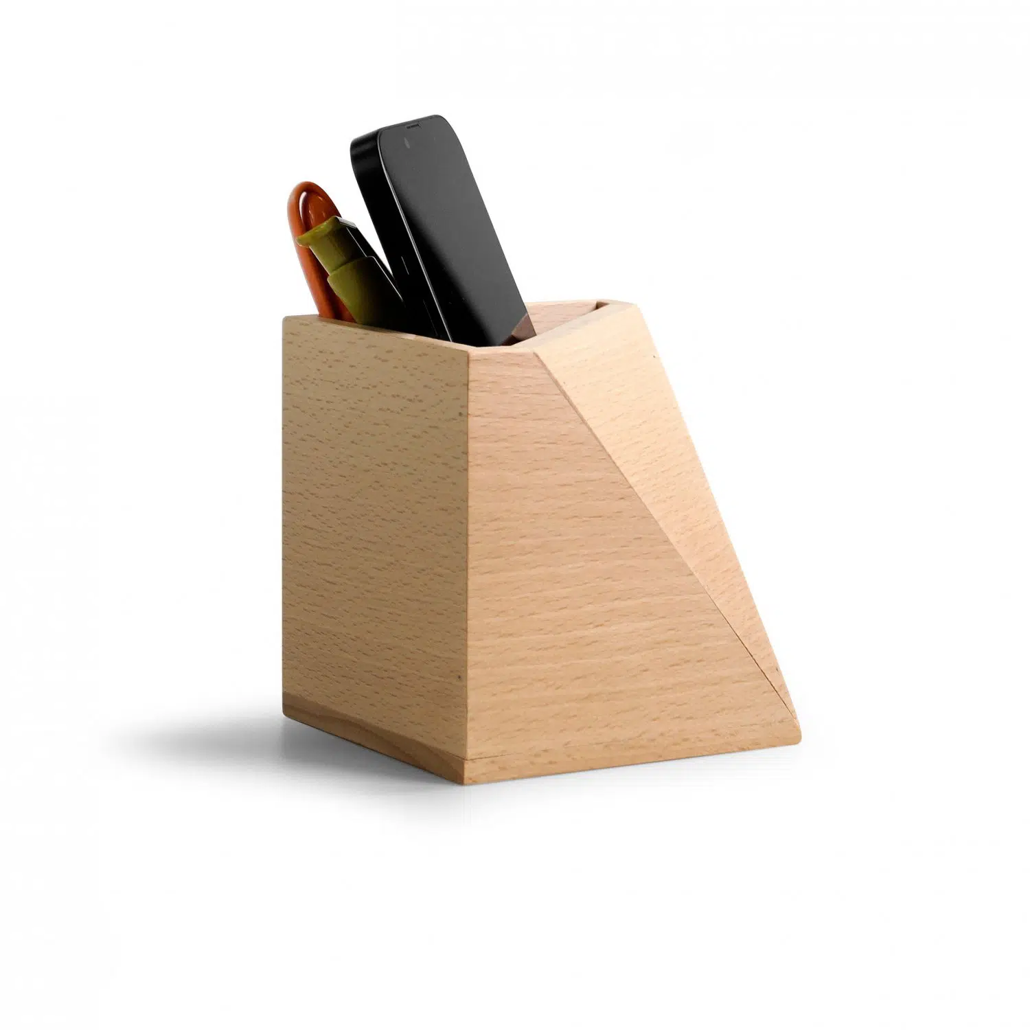 Pot à crayons personnalisable en bois de hêtre – Image 4