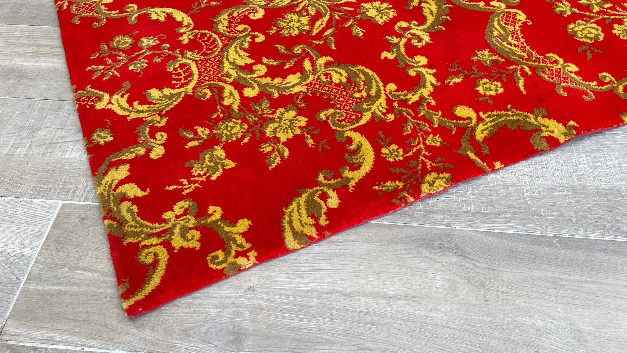 TAPIS Vintage façon TAPISSERIE 100% Laine – 142×89 cm – Image 9