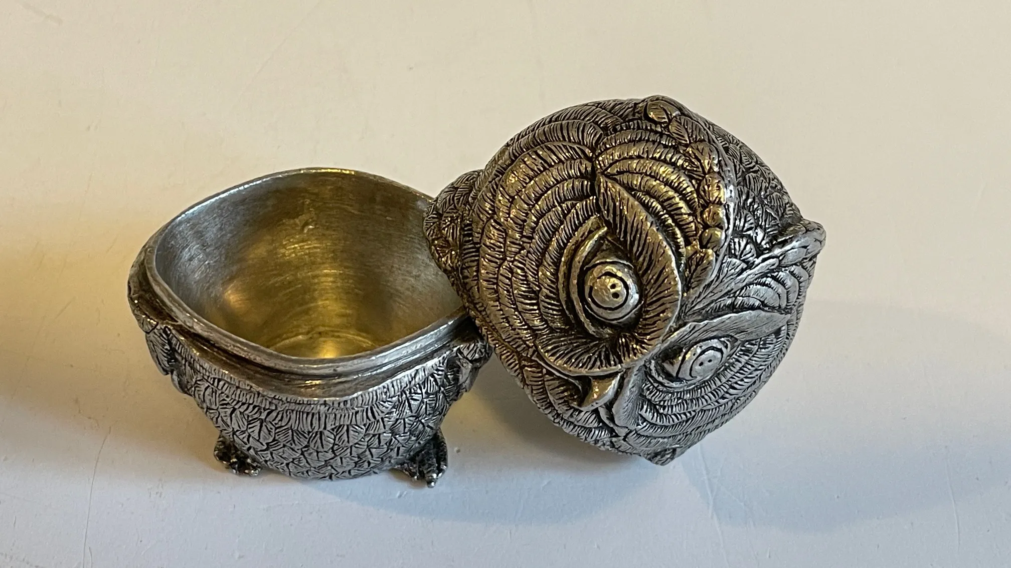 BOITE Ancienne forme Hibou en ETAIN par Etienne Sergent FRANCE – Image 7