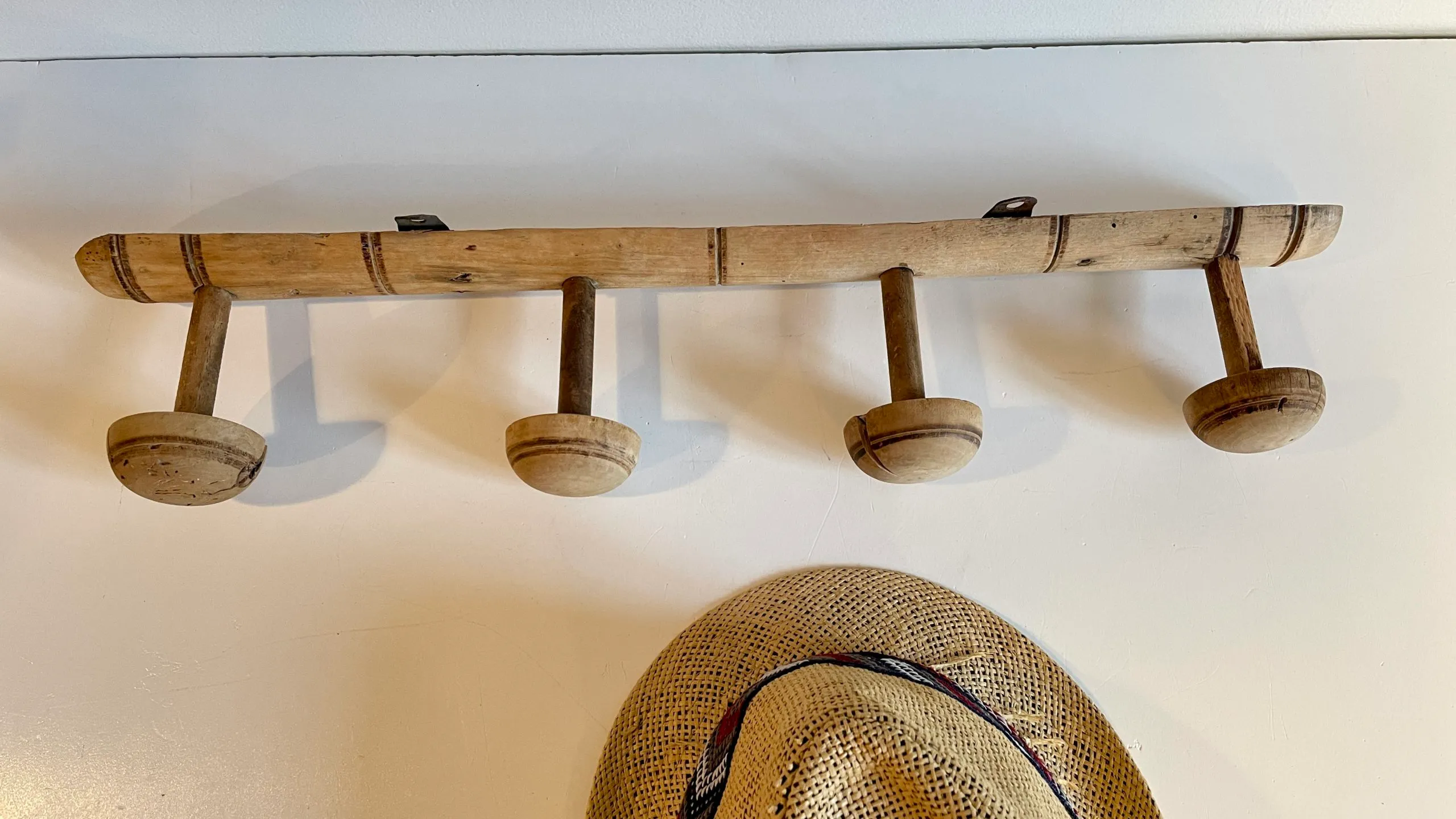 PORTEMANTEAU Ancien façon BAMBOU Années 20 – Image 8