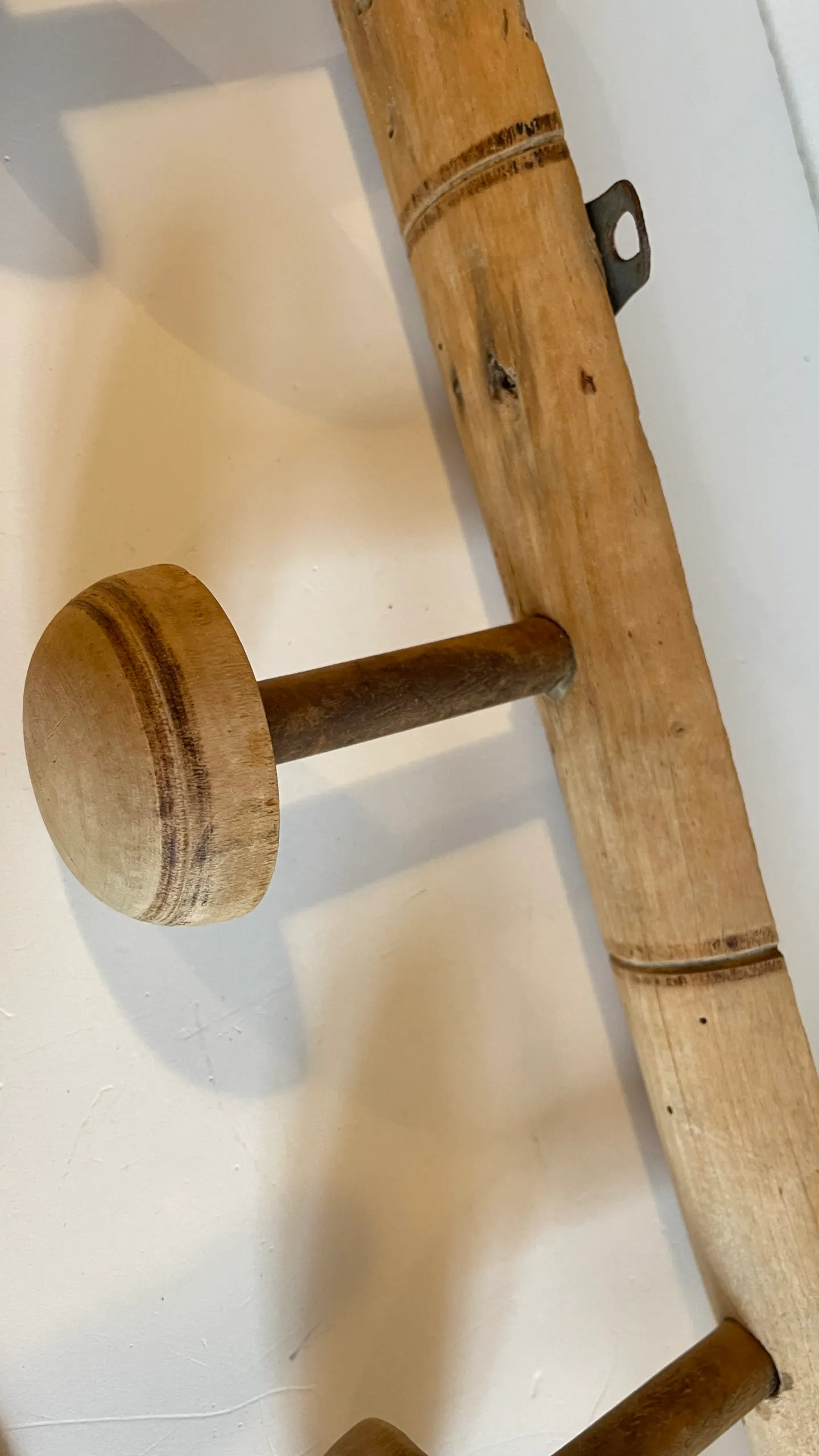 PORTEMANTEAU Ancien façon BAMBOU Années 20 – Image 7