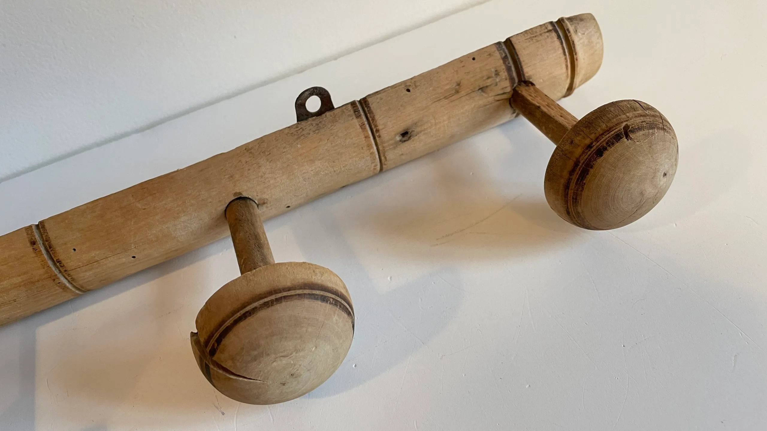 PORTEMANTEAU Ancien façon BAMBOU Années 20 – Image 6