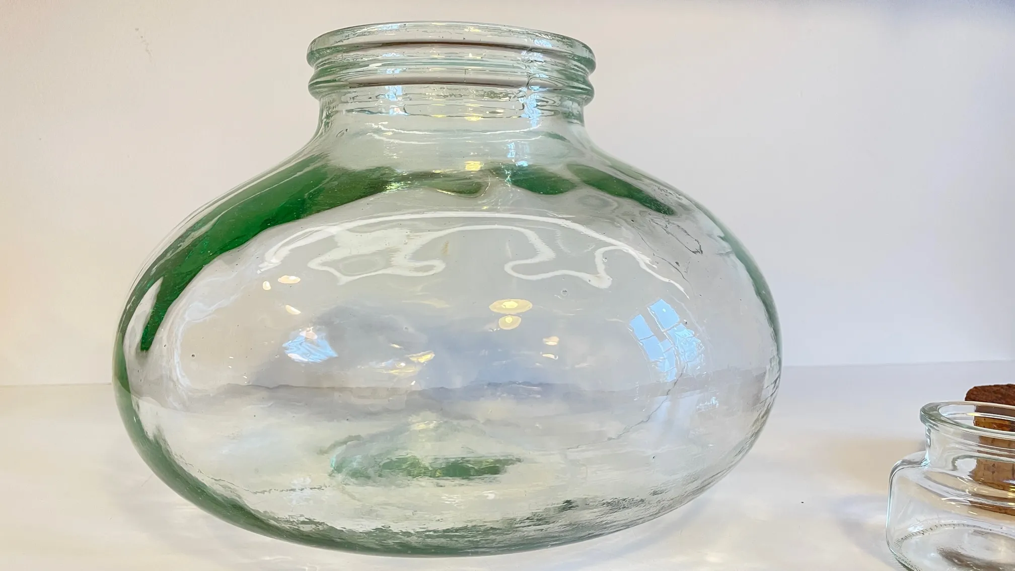 BONBONNES ou Bocaux Vintage en VERRE Soufflé et Liège – Image 2