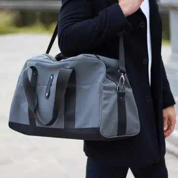 Sac week-end en toile issu de l’upcycling et fabriqué en France – Image 3