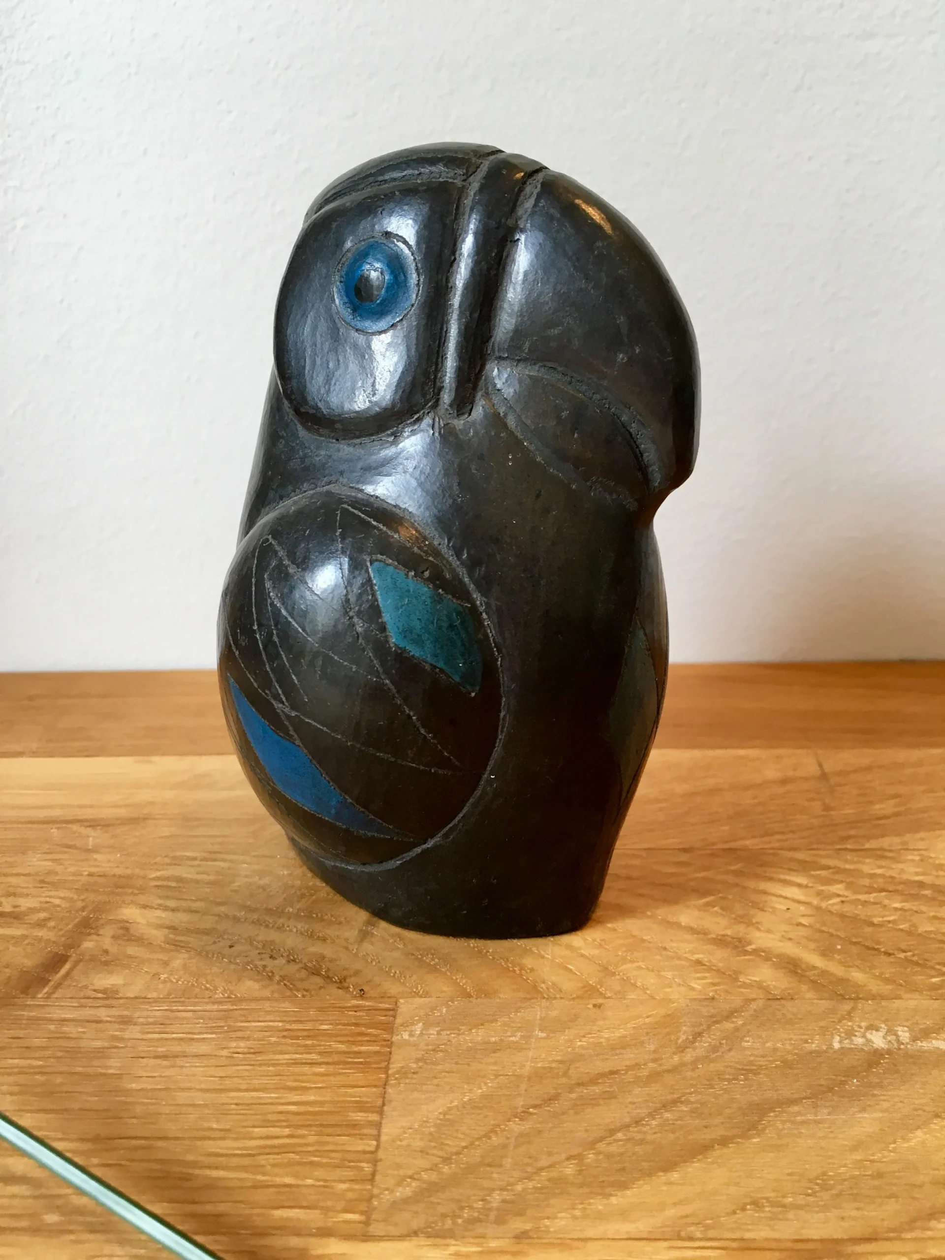 Oiseau Exotique en Céramique Artisanale VINTAGE