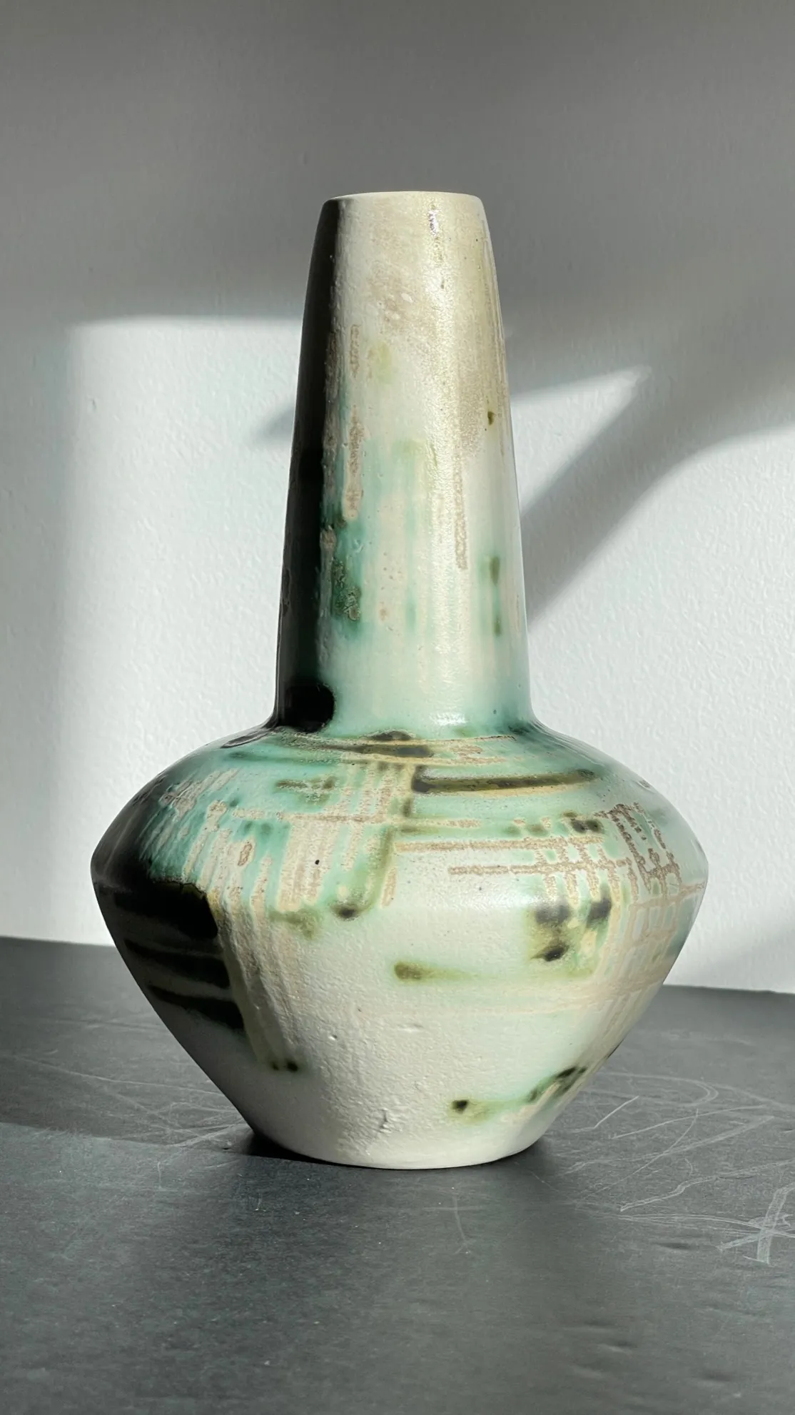 VASE Signé Céramique Années 50 Esprit Jacques BLIN – Image 2